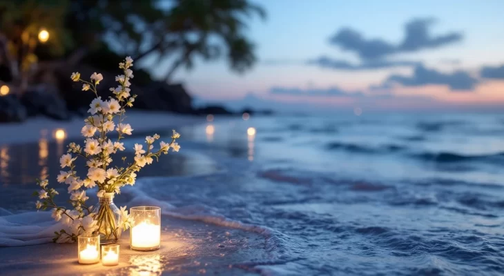 Marées & minuit du bleu ciel au bleu marine pour sublimer les mariages au soleil