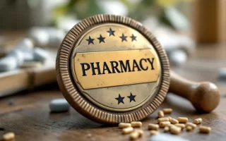 Choisir un badge préparateur en pharmacie avec pilon personnalisé